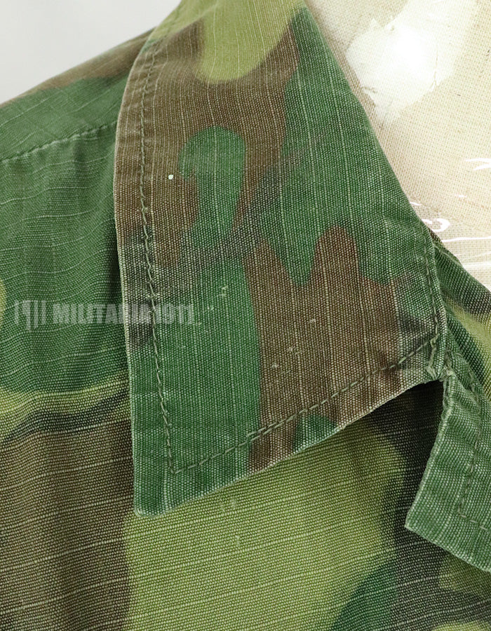 実物　アメリカ軍 USMC　1969年製　ERDL　ジャングルファティーグジャケット 使用感あり　中古品 グリーンリーフ