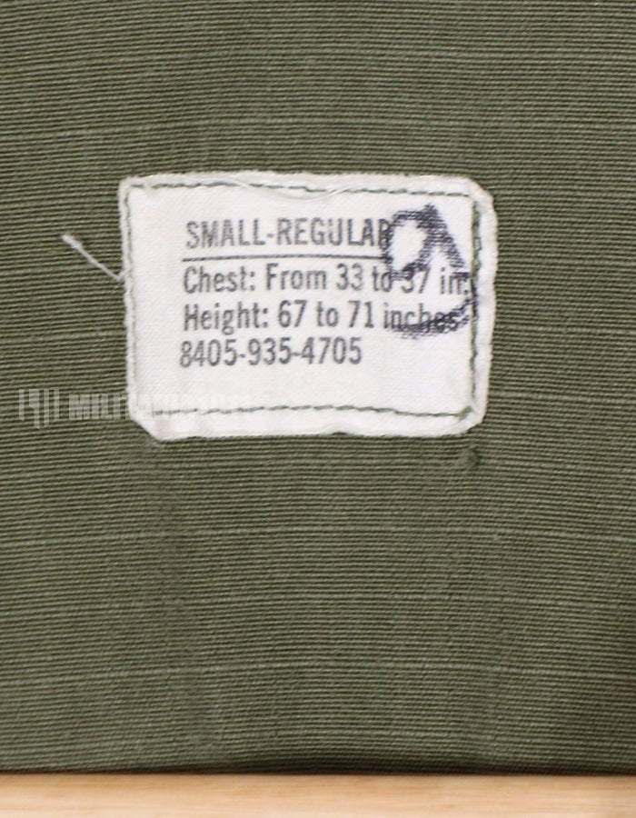 実物　USAF　1969年製 後期型　ジャングルファティーグ　直接刺繍あり