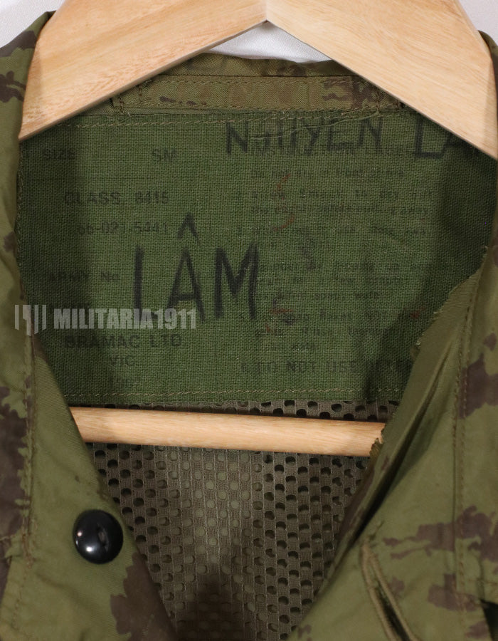 実物　1967年製　AATTV オーストラリア陸軍　迷彩レインコート　中古品　BRAMAC LTO VIC