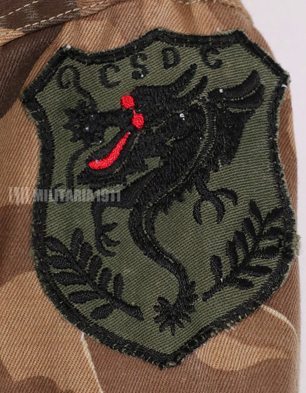 実物　南ベトナム　国家野戦憲兵　クラウド迷彩　シャツ　パッチはレプリカ
