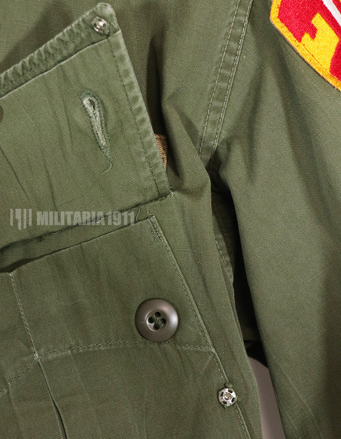 実物　3rd Model ジャングルファティーグジャケット ノンリップ　MACV パッチ付き　直接刺繍