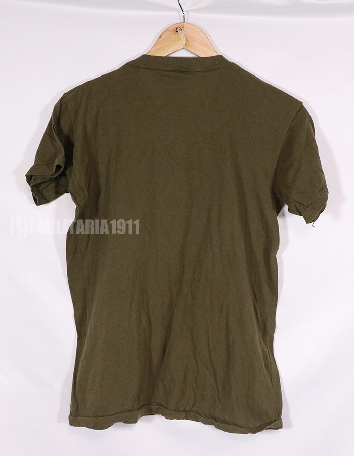 実物　1960年代〜1970年代　アメリカ軍　OD Tシャツ　インナー　中古品 D