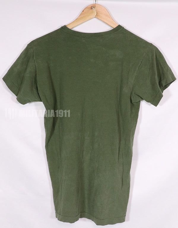 実物　1960年代〜1970年代　アメリカ軍　OD Tシャツ　インナー　中古品 E