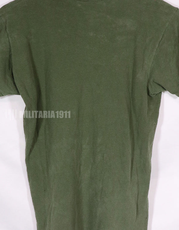 実物　1960年代〜1970年代　アメリカ軍　OD Tシャツ　インナー　中古品 E