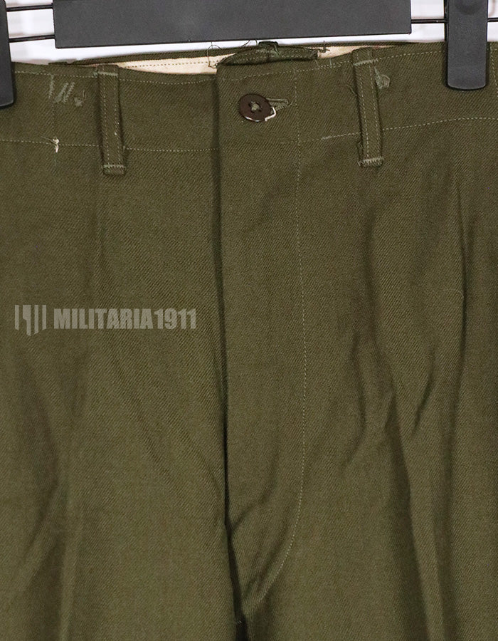 実物　アメリカ軍　M1951 ウールフィールドパンツ　S-R デッドストック