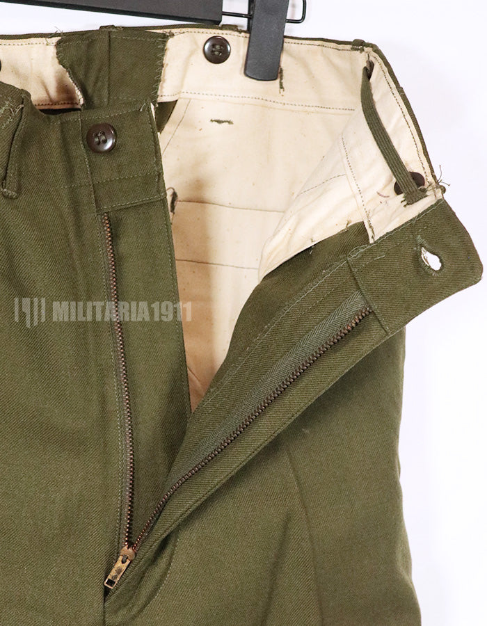 実物　アメリカ軍　M1951 ウールフィールドパンツ　S-R 中古品