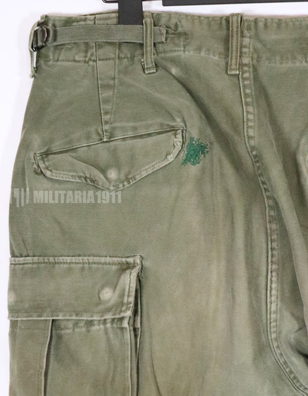 実物　アメリカ軍　M51 コットンフィールドパンツ　中古品 Regular- Small